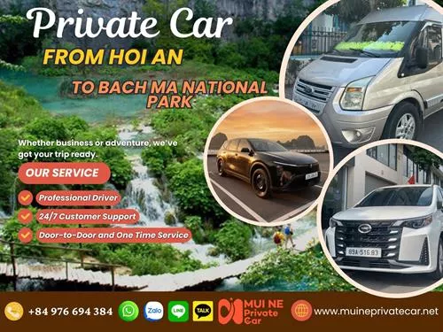 Private Car From Hoi An to Bach Ma National Park
